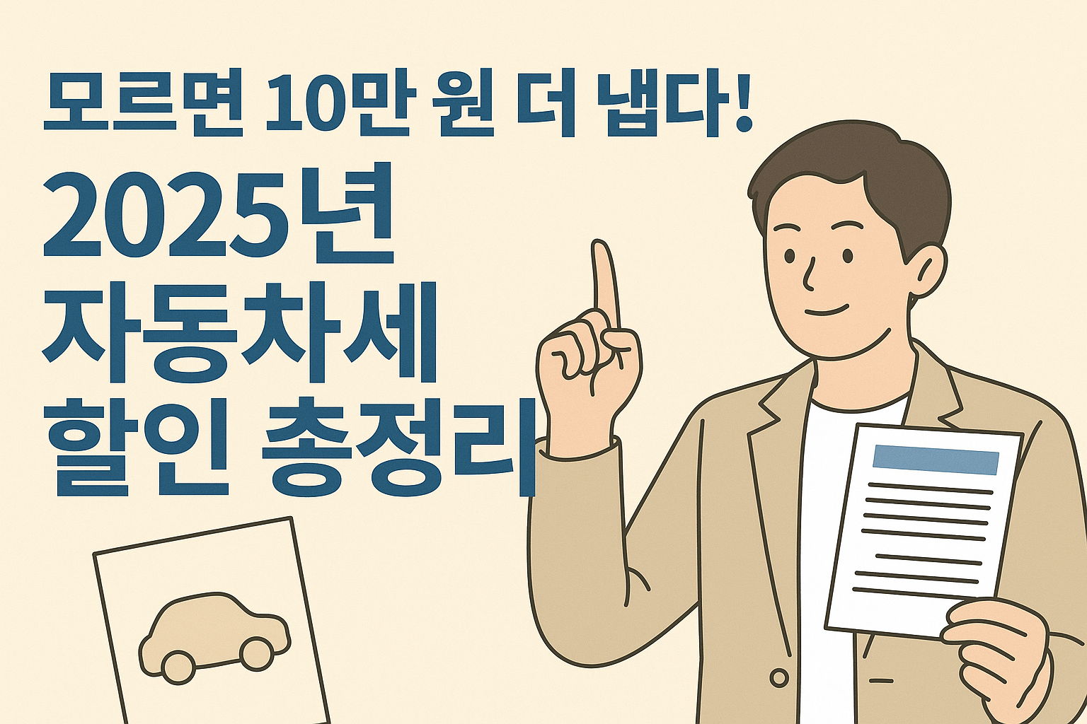 자동차세 할인 감면 혜택 총정리