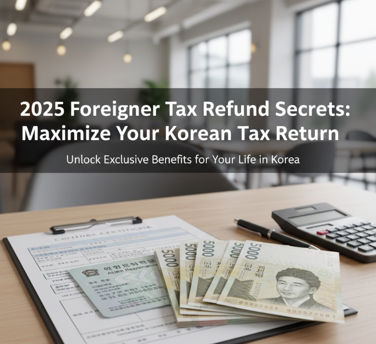A professional guide cover for Foreigner Tax Refund Secrets in 2025.