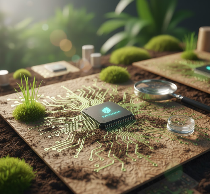 생분해성 소재를 사용한 친환경 네이처 일렉트로닉스 기판