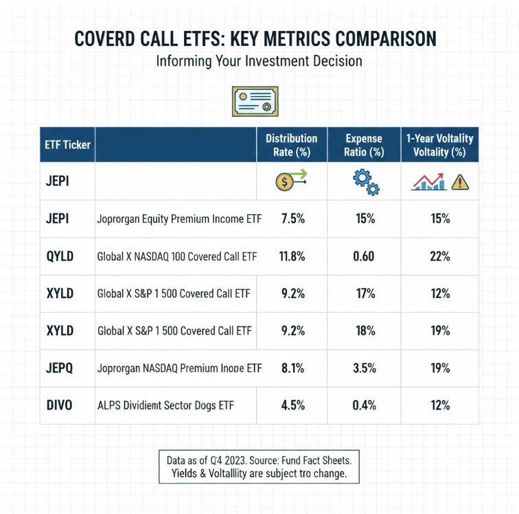 JEPI QYLD 커버드콜 ETF 비교, 월배당 수익률 차트