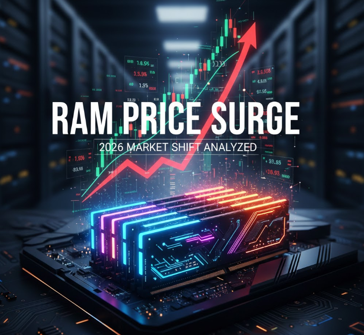 램 가격 폭등 이유를 시각화한 반도체 가격 상승 그래프