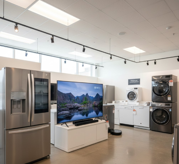 매장에 전시된 리퍼브 가전 제품들