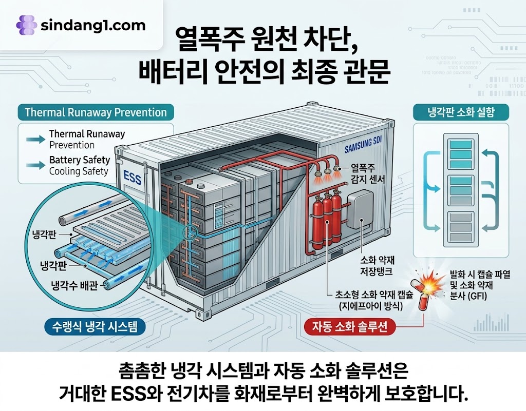  ESS 배터리 화재를 막는 소화 솔루션과 삼성SDI 밸류체인 관련주 추천 기업